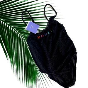 Monat  Black Swim Wear Suit